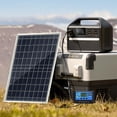 thumbnail image 2 of Lefu 20W Portable Outdoor Solar Panel Kit Complete 12V Polycrystalline Silicon USB, 2 of 9