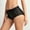 3-Black, variant on REORIAFEE Underwear for Women Briefs Cotton Mid Waist Briefs Strech Breathable Panties Soft Comfy Underwear Lingerie Beige L