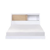 Lexicon Asker Wood Full Bookcase Bed in 2-Tone Finish (White and ...