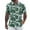 A-Dark Green, variant on Luwomo Short Sleeve Shirts for Men Floral Print Beach Sports Business Collar Button Open Clothing