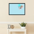 thumbnail image 3 of PinPix ArtToFrames 25x17 Custom Cork Bulletin Board    Poster Board Has a Fabric Style Canvas Finish, Framed in Satin Black (PinPix-247), 3 of 5