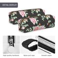 thumbnail image 4 of Fotbe Rose Flowers Estuche para Lápices de Cuero con Estampado, Estuche con Cremallera Resistente, Organizador Compacto y Elegante para Papelería, 4 of 7