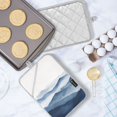 thumbnail image 5 of Yayeee Pot Holders Kitchen Heat Resistant with Pocket 7"x9.8" Cotton Oven Cooking Hot Pads, Watercolor Mountains, 5 of 7