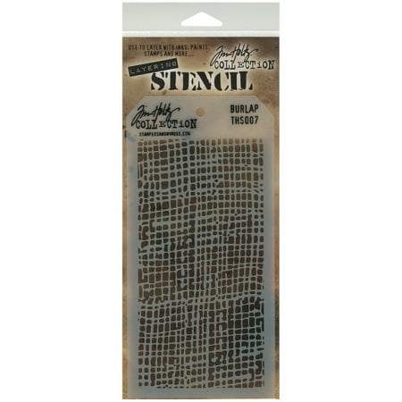 UPC: 0794504708158 | Tim Holtz Layered Stencil 4.125 X8.5 -Burlap