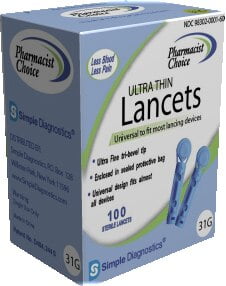 Clever Choice Pharmacist Choice Twist Top 31G Lancets 100/bx For GLucose Care