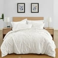 thumbnail image 2 of Sweet Jojo Designs Diamond Tuft Ivory Queen Duvet Cover Bedding Set 3 Piece Set, 2 of 6