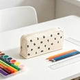 thumbnail image 5 of Under $1 Pencil Case, Letter Print Standable Large Capacity Pen Pouch, Multifunctional Stationery Organizer for College Office by PALIFEUR, 5 of 9