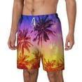 thumbnail image 2 of Balery Palm Trees at Sunset Mens Swim Trunks Swim Shorts for Men Quick Dry Inseam Beach Shorts with Compression Liner Pocket-X-Large, 2 of 9
