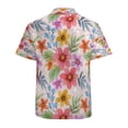 thumbnail image 3 of High Quality Hawaiian Shirts for Men Short Sleeve Aloha Beach Shirt Floral Summer Casual Button Down Shirts Blouses 7JKTBL, 3 of 7