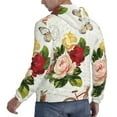 thumbnail image 3 of Bingfone Vintage Bike Flower Butterfly Men'S Drawstring Hoodie Long Sleeve Pocket Sweatshirts-Large, 3 of 9