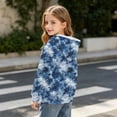 thumbnail image 7 of Tdoqot Girls Tie Dye Fashion Hoodie- Casual Fall Cute Long Sleeve Kids Pullover Sweatshirt Blue Size 6, 7 of 7