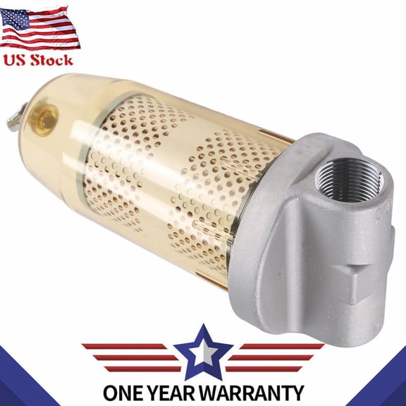 496-5 Fuel Tank Filter Assembly with 30 Micron Element, 1 Inch NPT, 25 GPM, 1-Pack