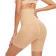 thumbnail image 4 of Pantalones cortos de yoga de cintura alta que tensan el abdomen y levantan los glúteos, pantalones de una pieza con faja adelgazante de ángulo plano, color albaricoque M, L, 4 of 7