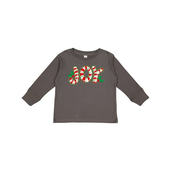 Inktastic Candy Cane Joy Boys or Girls Long Sleeve Toddler T-Shirt