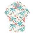 thumbnail image 6 of ZCFZJW Men's Hawaiian Shirt Big and Tall Regular Fit Casual Summer Short Sleeve Floral Button Down Shirts Tropical Holiday Beach T-Shirts Tops Multicolor#02 XXXL, 6 of 6