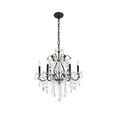 thumbnail image 2 of St. Francis 6 Light Dark Bronze Chandelier Clear Royal Cut Crystal, 2 of 6