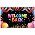 thumbnail image 2 of LUUFILx Welcome Back Banner Heart Decorative Background with Balloons for Party Supplies Office Event Celebration Occasion Backdrop Festive Decorations, 2 of 9