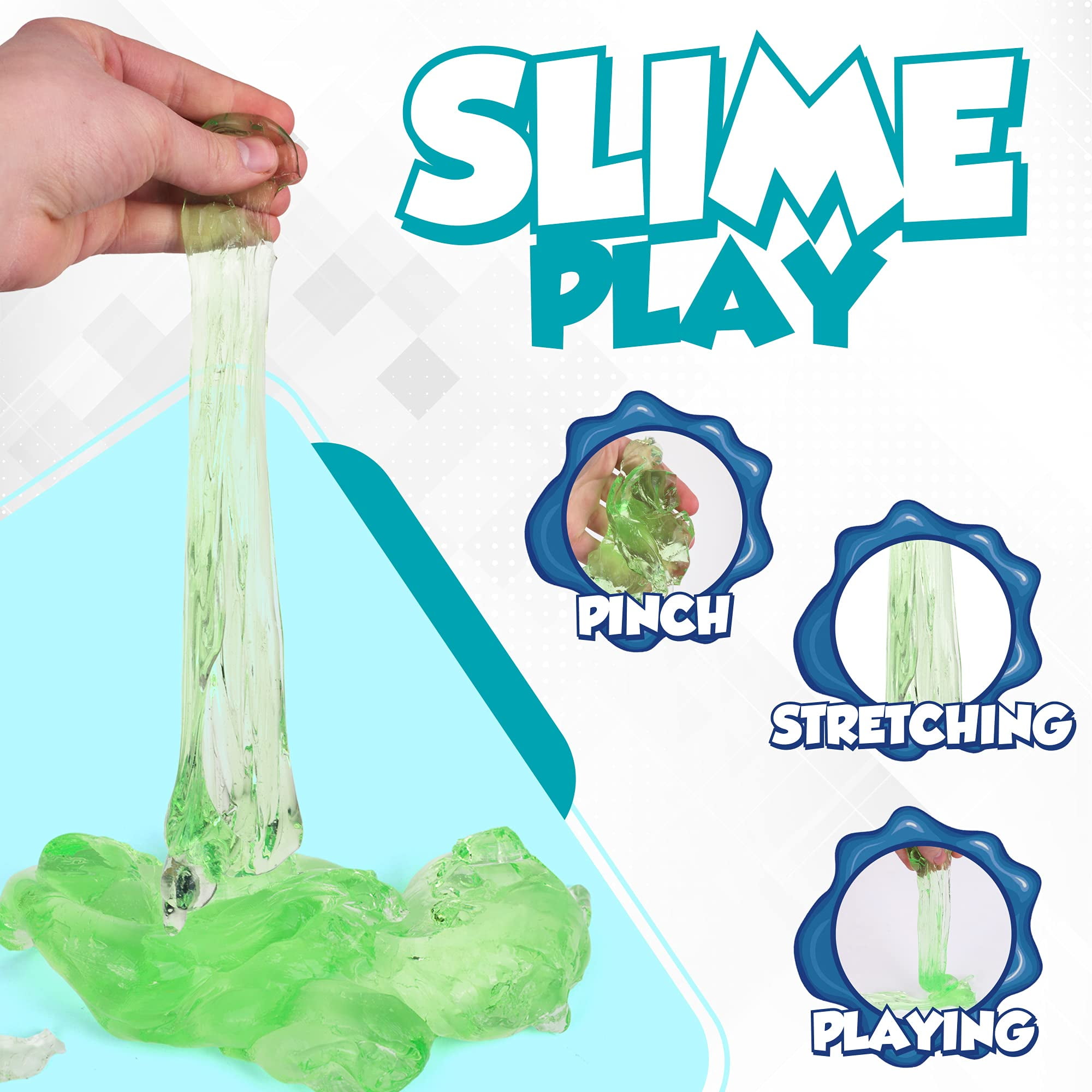 Playkidz CRA-Z-Slimy Cloud Slime, Stress Relieving Butter Slime Putty, Silly Fun Slime Time, Fun for Boys and Girls, Party Pack of 24, Includes 4 Fun Colors, Ages 6+