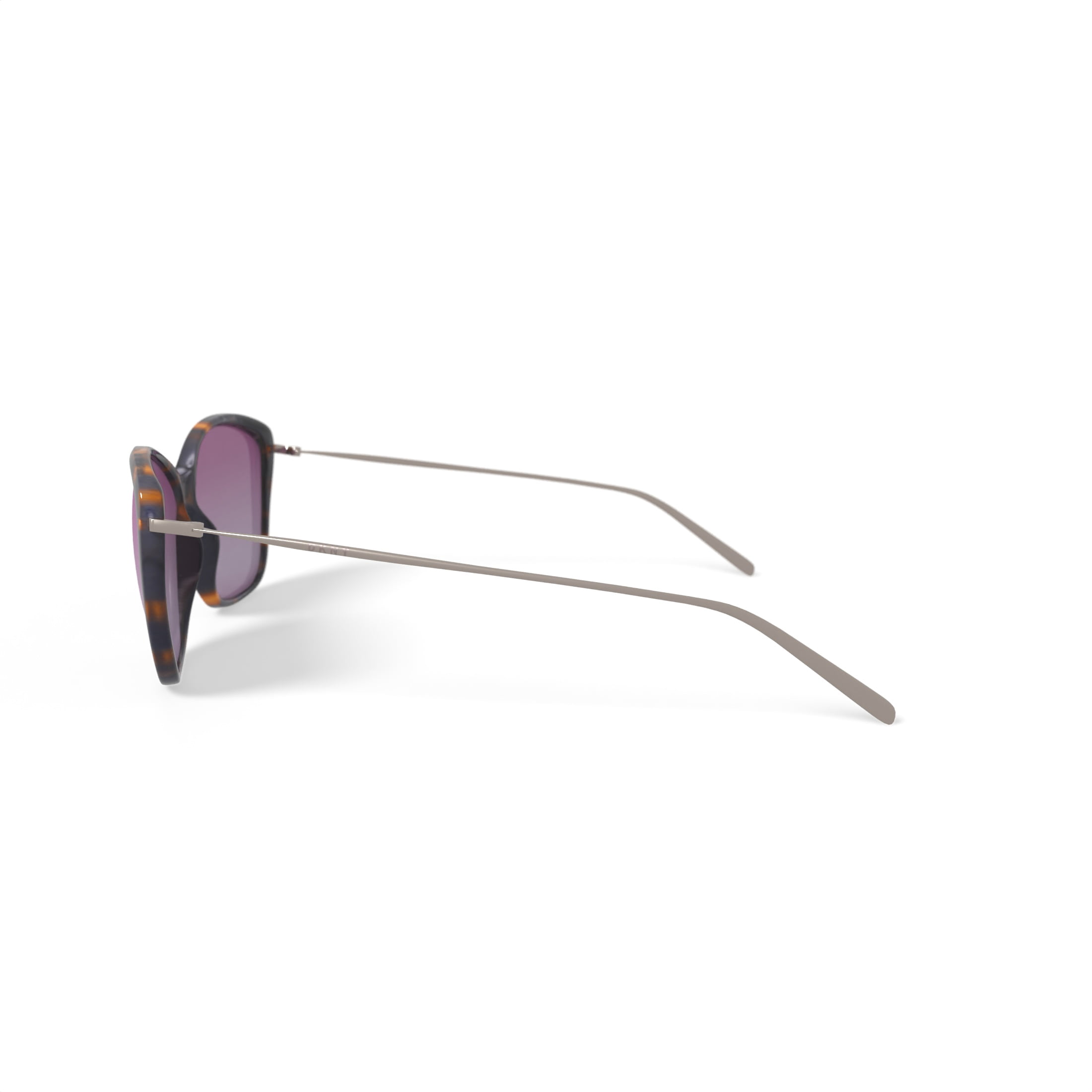 DKNY Women's Rx'able Fashion Sunglasses, DK702SG, Dark Tortoise, 57-14-140, with Case