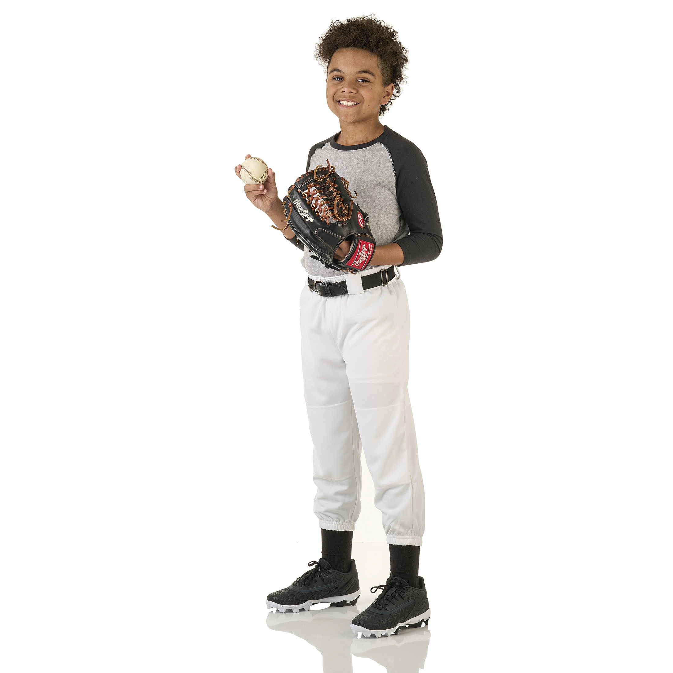 (2 pack) Athletic Works Youth Unisex Baseball/Softball Pants, Size M, White