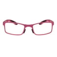 thumbnail image 2 of Collapsible Rectangular Plastic Folding Clear Lens Reading Glasses Pink 1.25, 2 of 4