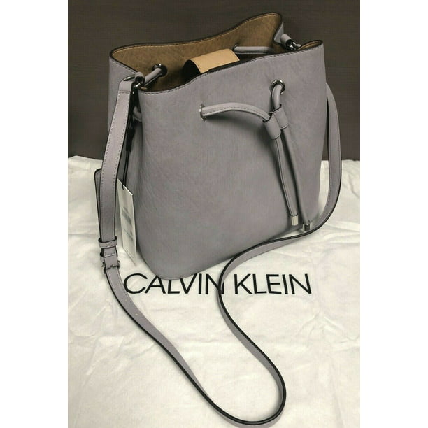 Calvin Klein Gabrianna Novelty Mini Bucket CK Crossbody & Zipped Pouch  Cucumber 