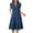 Blue, variant on Midsumdr Summer Dresses for Women 2025 Casual Loose Fit Swing Pleated Elastic Waist Sundresses Fashion Solid Color Sleeveless V-Neck Temperament Dresses with Pockets