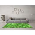thumbnail image 3 of Ahgly Company Indoor Square Abstract Green Modern Area Rugs, 3' Square, 3 of 4