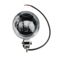 thumbnail image 2 of Motorcycle Beam Headlight Fog Lamp Custom Chrome Fits For Racer Bobber Chopper, 2 of 12