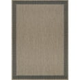 thumbnail image 2 of Couristan 2.25' x 7.75' Cocoa Brown Bordered Rectangular Polypropylene Area Runner Rug, 2 of 2