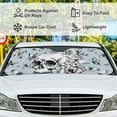 thumbnail image 4 of GZHJMY Car Front Windshield Sunshade UV Heat Protection, Foldable Auto Windshield Sun Visor for Sedan SUV Romantic Heart Shape, Car Sunscreen Blocks UV Rays Heat 51x27.5inch Keep Vehicle Cool, 4 of 5