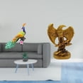thumbnail image 2 of Estatua del pavo real,Estatua de pavo real,adorno de escritorio creativo y divertido,Escultura decorativa de pavo real para decoración del hogar,Escultura,Estatua de resina,figura decorativa, 2 of 8