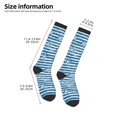 thumbnail image 5 of Easygdp Ocean on Striped Soccer Socks Sport Knee High Socks Calf Compression Athletic Socks for Men and Women, 5 of 9