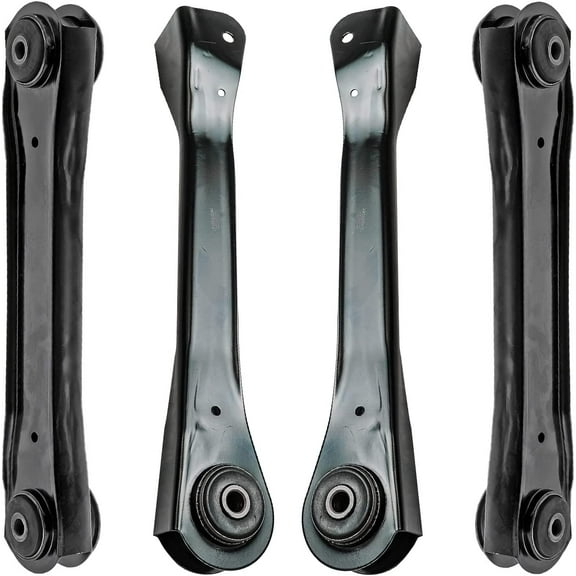 Detroit Axle - Front Lower & Upper Control Arms Replacement for 1997 1998 1999 2000 2001-2006 Jeep Wrangler TJ - 4pc Set