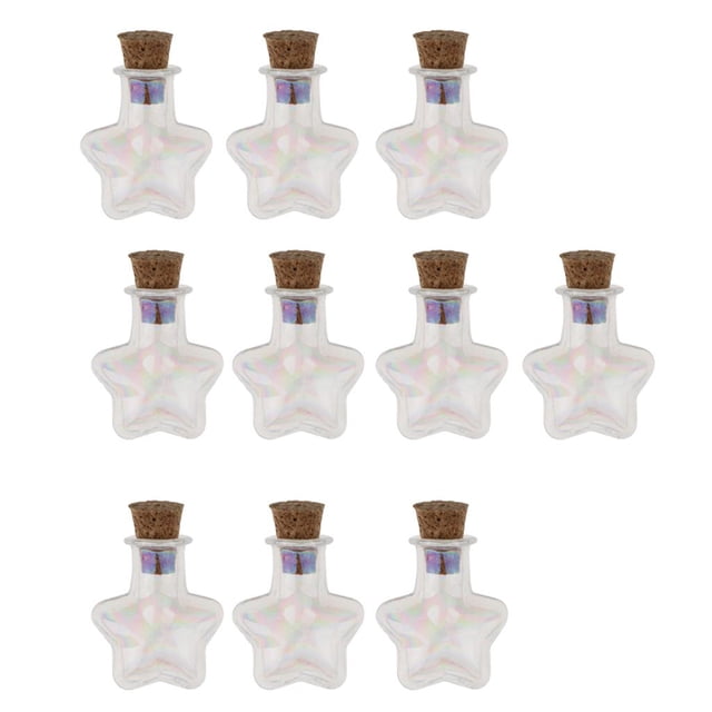 10 Pcs de corcho Sunnimix Mini Cork Bottle material vidrio tapones de corcho