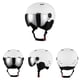 thumbnail image 2 of Casco De Esquí Casco De Seguridad Ajustable De Invierno Con Gafas Y Almohadillas Para Los Oídos Para Hombres Y Mujeres, 2 of 8