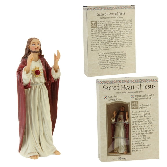 The Sacred Heart of Jesus Patrons and Protectors Religious Figurine