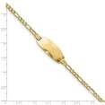 thumbnail image 2 of Beautiful 14k Semi-Solid Oval ID Figaro Bracelet, 2 of 2