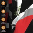 thumbnail image 5 of Tchckioa Red Abstract Line Blackout Curtains for Bedroom,Privacy Protection Grommet Window Drapes,52x96,2 Panels, 5 of 6