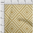 thumbnail image 2 of oneOone Polyester Spandex Mustard Yellow Fabric Geometric Craft Projects Decor Fabric Printed By The Yard 56 Inch Wide, 2 of 4