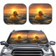 thumbnail image 2 of Balery Cartoon Swimming Yellow Duck Parasol para parabrisas de coche de 2 piezas | Parasol plegable para parabrisas delantero de coche para la mayoría de sedanes-Medium, 2 of 6