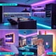 thumbnail image 5 of HIFILUZ 32M Luces Led Compatible Alexa Tira Led Exterior WiFi 3535 RGB Color Controlada Por Tel&eacute;fono Inteligente, Trabaja con Sistema Android y iOS, Google, Tiras Leds de luz para Cuarto(32, 5 of 8