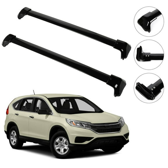 ECCPP Roof Top Cross Bar Set Roof Rack Luggage Cargo Carrier Rails Fit for Honda CR-V 2012-2016,Aluminum