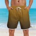 thumbnail image 2 of PNTUTB Fashionable Shorts for Men Casual Shorts Gradient Elastic Waistband Drawstring Lining Quick-Dry Fabric Loose Comfortable Beach Shorts with Pockets, 2 of 7