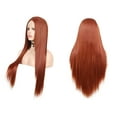 thumbnail image 3 of Unique Bargains Lace Front Wigs Long Straight Hair Brown, 3 of 8