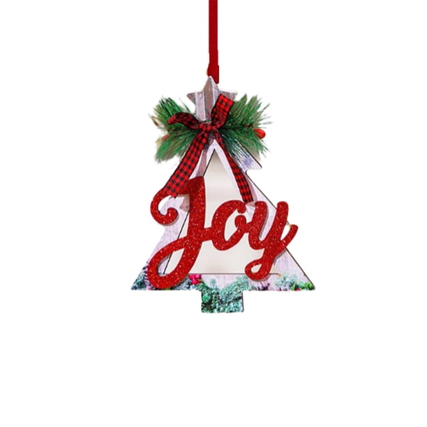 Ounissouiy Colgante de Navidad Chimenea Árbol de Navidad Decoración colgante Festival de vacaciones Atmósferas Pieza de Regalo Escaparate Puerta Kits de decoración para fiestas Árbol Ounissouiy HA069785-03