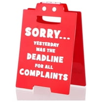 NOGIS Funny Office Decor for Female Male Boss, Bosses Day Gifts for Women Men Manager Supervisor Coworkers, Christmas Gifts for Nurses Teacher Principal Xmas Cubicle Accessories Red Sign