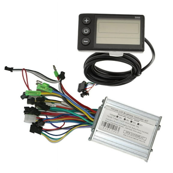 36V 48V 52V 60V 350W 18A Brushless DC Motor Controller Ebike Controller S866 LCD Display Speedometer,1 x Ebike Controller 1 x S866 display,As Shown