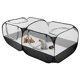 thumbnail image 4 of M Buder Corral Portátil para Pollos y Animales Pequeños Valla Plegable para Mascotas Perros Gatos Exteriores Negro (175x85x65.5 cm / 68.90x33.46x25.79 inches), 4 of 9