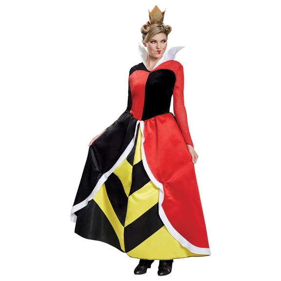 Disguise Womens Queen of Hearts Deluxe Costume - Large